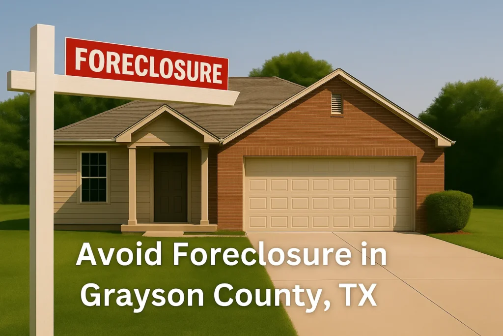 avoid foreclosure grayson county tx sign in yard