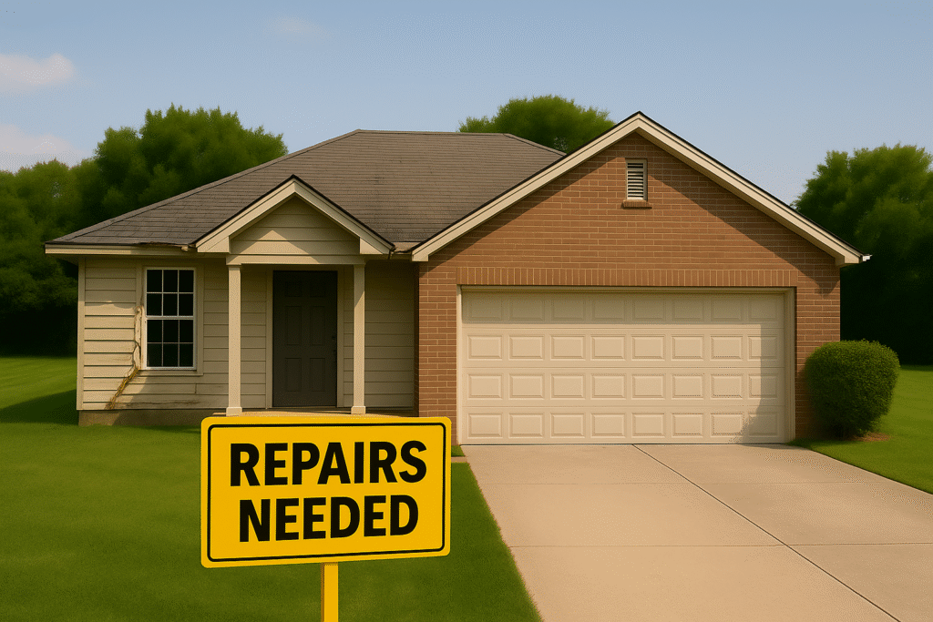 sell house as is grayson county tx repairs needed